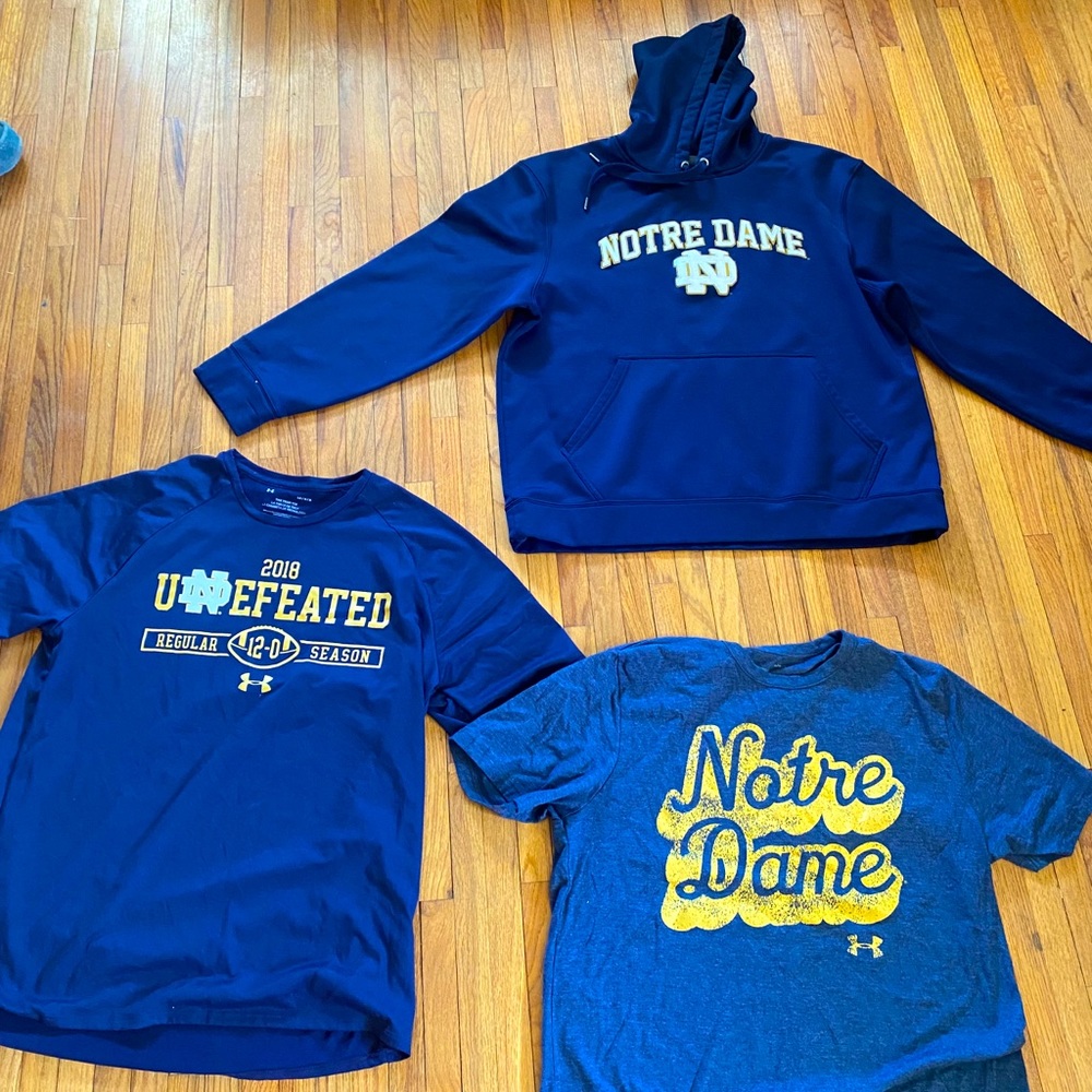 Notre Dame Under Armour Size L